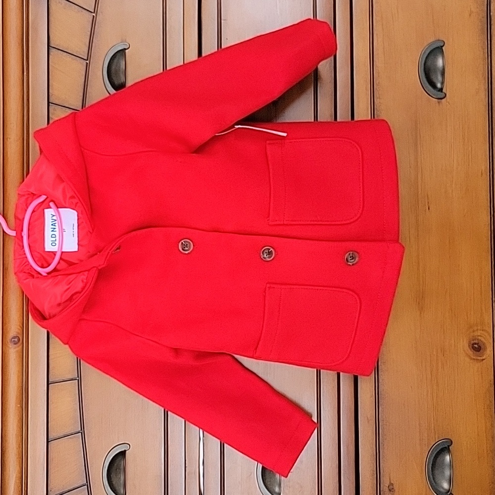 Old Navy Girl Peacoat 3T  Red